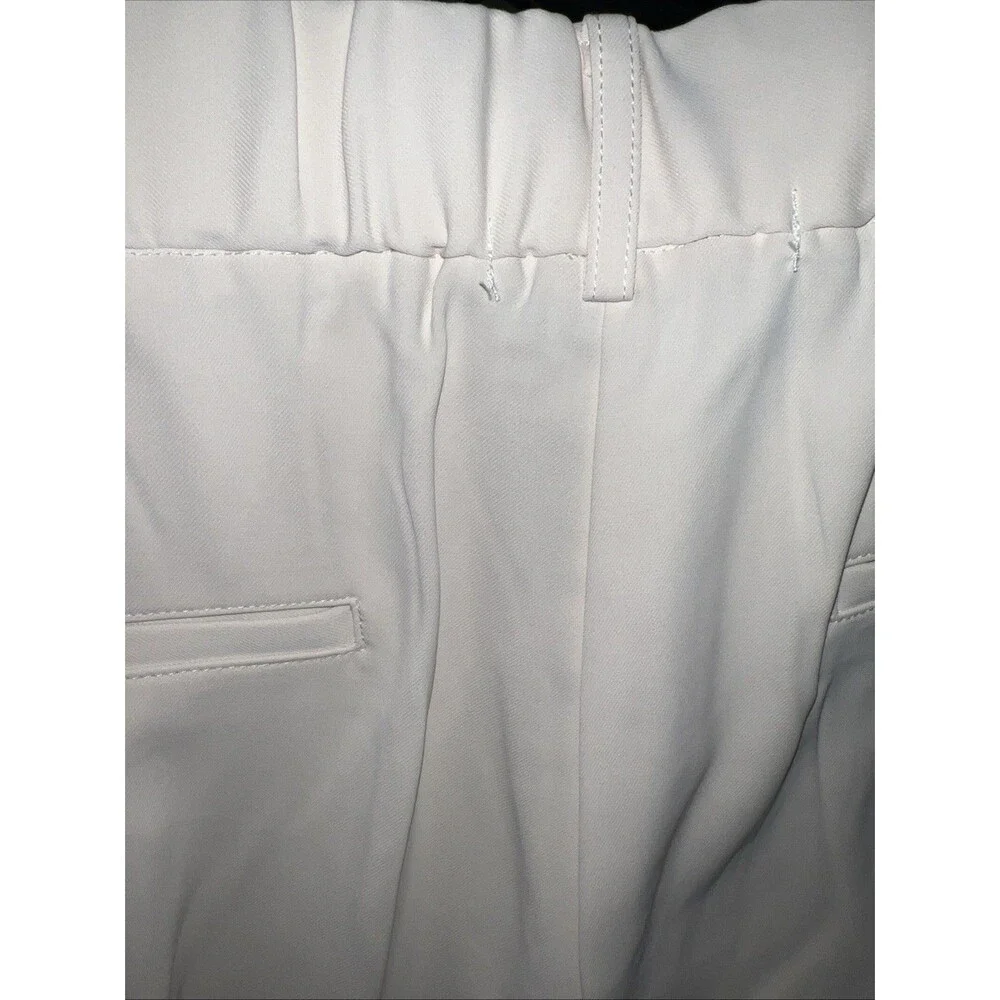 French Connection Women Wide Leg Trouser Color Cream XL Office Casual Preppy NWT - Picture 5 of 16